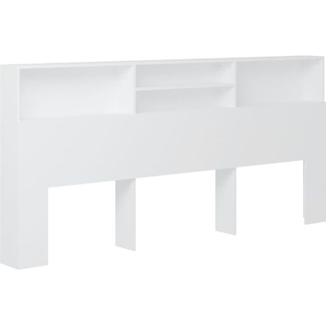 Maison Exclusive - Mueble cabecero blanco 220x19x103,5 cm