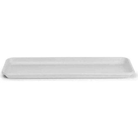 Geda – Soucoupe FLORA pour balconnière 99 cm – Blanc, plastique, 97 x 21 cm