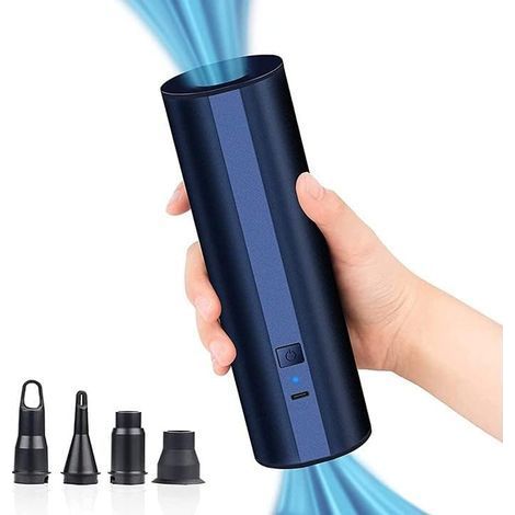 Pompe à air électrique sans fil avec 2 batteries rechargeables de 2 000 mAh pour piscine, bateau gonflable et matelas pneumatique – Gonfleur à remplissage rapide avec 4 buses (1/5)