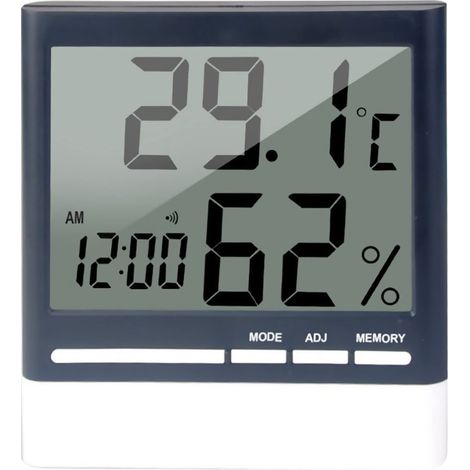 Thermomètre Hygromètre Numérique, Thermomètre D'intérieur, Humidimètre, Mini Thermomètre D'ambiance, Hygromètre pour la Maison, la Chambre à Coucher, la Chambre de bébé (1/5)