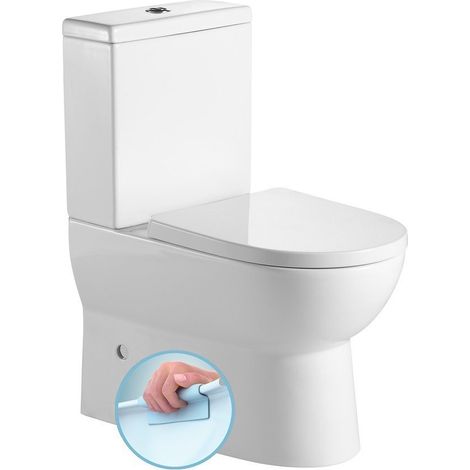 WC monobloc JALTA, sans rebord, S-Trap/P-Trap, blanc (1/4)
