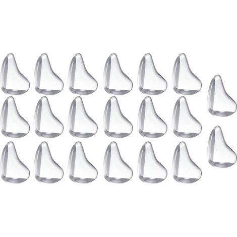 Protecteurs D'Angles - Pour Meubles Et Armoires - En PVC Souple - 20 Pièces - Blanc (1/5)