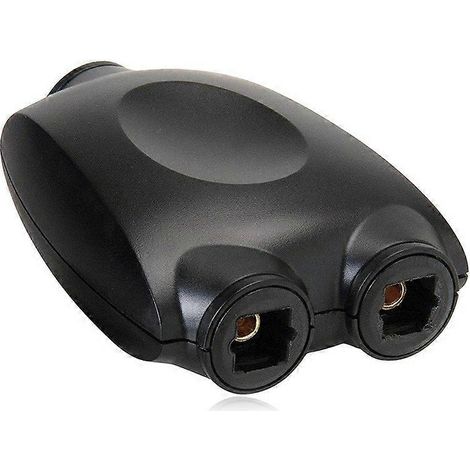 QHG03 Spdif Commutateur/distributeur à ouverture carrée 1 entrée 2 sorties avec télécommande infrarouge (noir) (1/4)