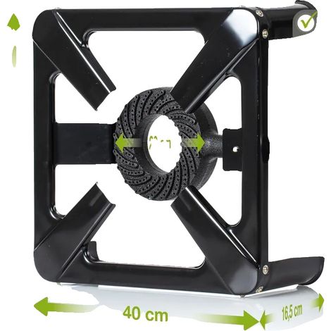 Cocina de gas portátil, alta potencia 8 kW, 40 x 40 x 16 cm (1/2)