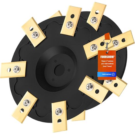 2 Plateau De Lame - 14 Lames - Disque De Coupe Robot Tondeuse - Compatible Mammotion Yuka 1500 2000 3000 - Nylon Renforcé Et Titane - Pour Jardin (1/5)