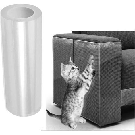 Anti Griffe Chat Canapé - 30cm300cm Protection, Sticker Transparent Autocollant pour Meubles Porte Mur Canapé Tapis (1/5)
