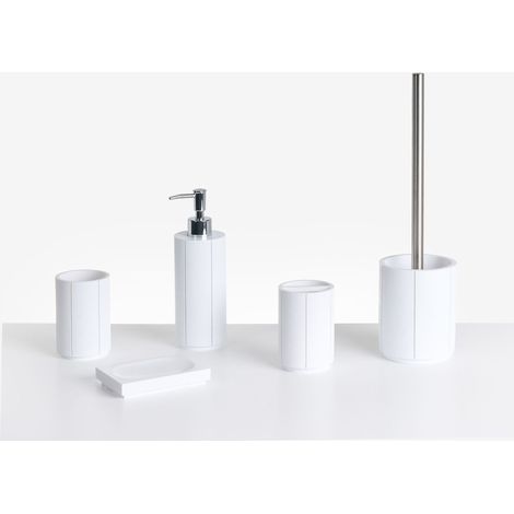 5-Piece Bathroom Accessories Set HUALLAGA White (1/5)