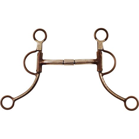 Morso western in ferro brunito con semisnodo ad aste lunghe