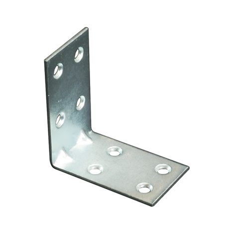 GIUNZIONE 8 FORI ANGOLARE - ZINCATA S.MM 2,0 CF=PZ 50 CM  6X6X3- 1 confezioni