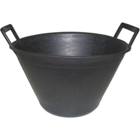 SECCHIO P/MURATORE PLAST 2 MAN NERO D 36CM 10 L- 10,0 pz