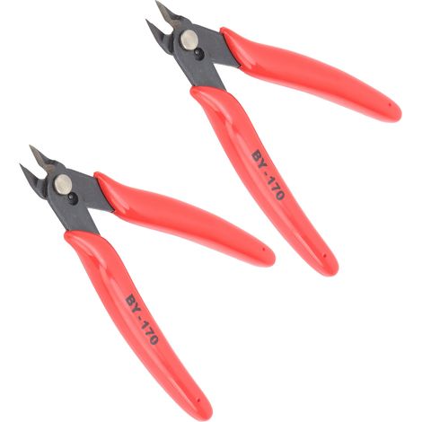 Pince à dénuder diagonale (2 pièces) pour câbles, coupe-fils en acier au carbone (1/5)