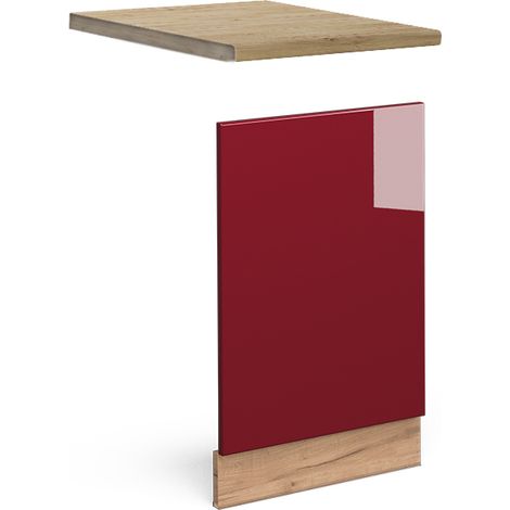Pannello frontale Fame-Line, Bordeaux lucido, 45 cm , PL Rovere, Vicco
