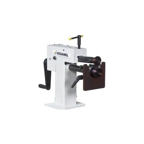 Jouanel – Bordeuse d'établi acier 1.2 mm – Col de cygne 200 mm – Réglage rapide arbre inférieur – Tablier acier 58HRC – Socle à roulettes (1/2)