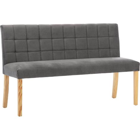 Maison Exclusive - Banc 140 cm Gris Velours (1/5)