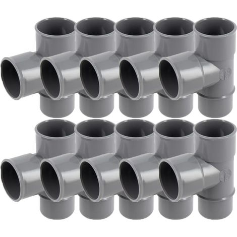 10 culottes pvc évacuation Ø40 Mâle Femelle 87°30 - Nicoll (1/2)