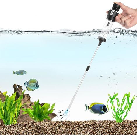 Siphon pour aquarium avec chargeur de poissons et fertilisant, 33-53 cm, multi-usages (1/5)