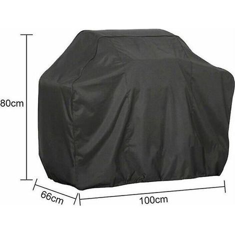 100x80x66cm Housse De Barbecue Impermable Et Rsistante Aux Dchirures Couleur Noire Housse Pour Mobilier De Jardin (1/4)