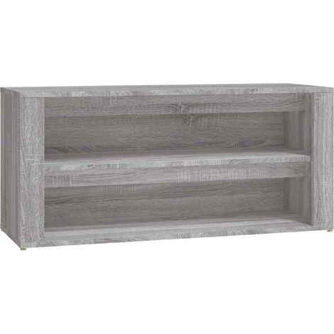 Maison Exclusive - Zapatero madera contrachapada gris Sonoma 100x (1/5)