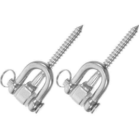 Lot de 2 Set de Crochets Suspendre Pivotants en Acier Inoxydable avec Roulements à Billes Supports Robustes pour Balançoire Hamac et Fauteuil Suspendu Fixation Solide pour (1/5)