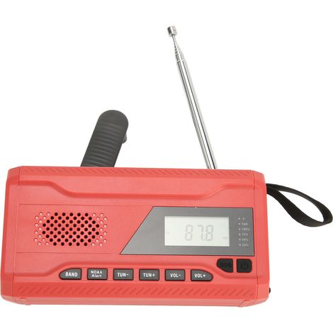 Radio d'urgence à manivelle multifonctionnelle FM AM WB portable solaire pour la survie domestique et extérieure (1/5)