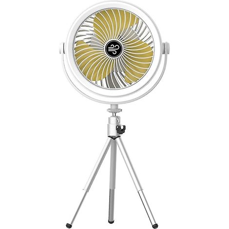 Ventilateur de table à piles, rotation à 360°, mini ventilateur pour un meilleur rafraîchissement dans la chambre, au bureau ou en voyage. (1/5)