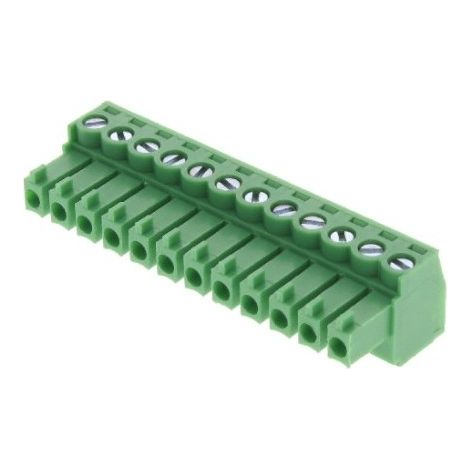 Wurth elektronik 691361300012 Regleta de bornes enchufable WR-TBL 300 V CA, 12 posiciones, 10 ± 10,5 A, vertical