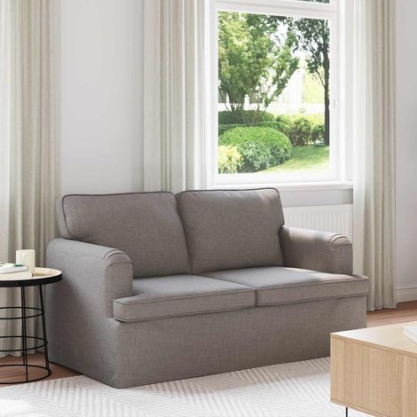 Sofa Taupe 144 x 80 x 85 cm Stoff