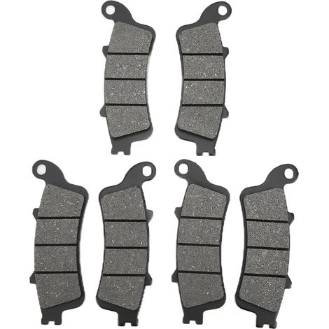 paires de plaquettes de frein avant et arrière pour moto
