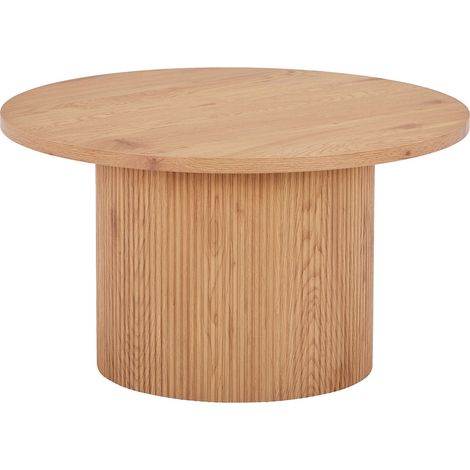Tavolino da salotto Boavista rotondo in legno naturale ø80x45 cm