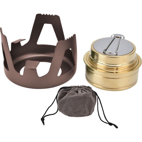 Réchaud de Camping Portable et Anti-Vent avec Support, pour Randonnée et Plein Air (1/5)
