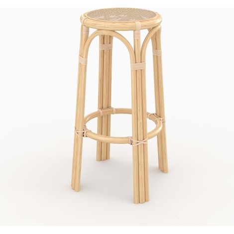 Taburete de bar de ratán 75 cm - Vania
