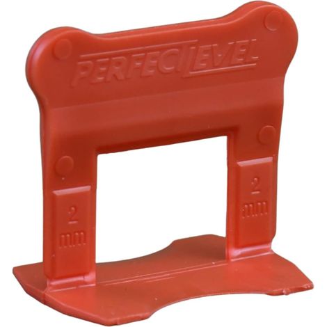 500 Clips (Bases) 2 Mm Perfectlevel Pro Croisillon Autonivelant Professionnel