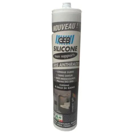 Gebsicone W2: cartucho de 280 ml, gris antracita