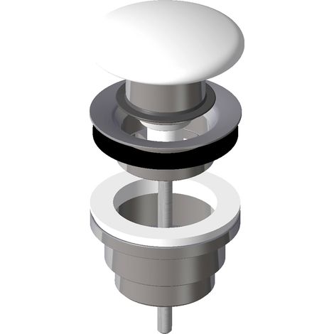 LAUFEN Vanne de vidange, Push-Open, avec couvercle, pour lavabo
