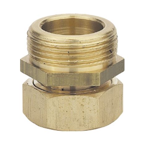 Anquier – Raccord laiton tournant égal Mâle Femelle 3/4 – Filetage 20x27 mm – Pour installations sanitaires – Compatible avec raccords standards