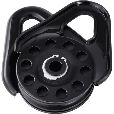 Polea de tracción, capacidad de 14,5 t, compatible con cuerda de 9,5 mm, color azul. (1/2)
