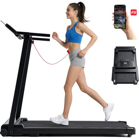 Tapis de Course Électrique Pliable Formill X2NC,pour Maison avec Moteur 2,5 HP, Vitesse 1-12 km/h, Application Fitshow, Écran LED, Amorti,Charge Max. 120 kg (1/5)