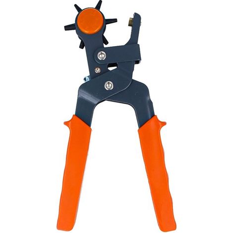 Pinza A Fustella Fustellatrice Pinza Perforatrice per Cuoio e Cinture 6 Misure Fori