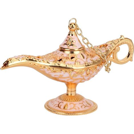 Lampe à thé artisanale vintage européenne, décoration lumineuse cadeau ornement (Or Rose) (1/5)