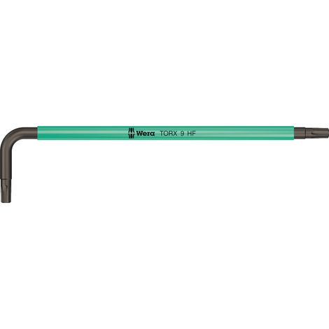 Cle male coudee WERA BlackLaser TORX T9 avec fonction de retenue (1/5)