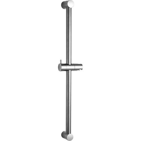 Duschstange 60 cm Edelstahl verstellbar mit Halterung, Chrom (1/5)