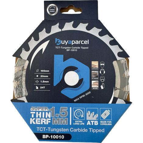 Trade Pro Circular Saw Blade 165 X 20 24 Teeth Fits Dewalt DCS565 DCS391 DCS390 (1/5)