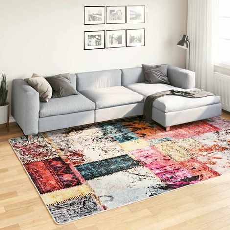Teppich Waschbar Patchwork Mehrfarbig 190x300 cm
