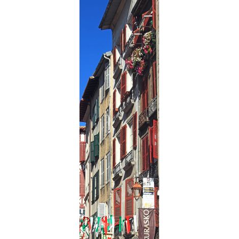 Tableau sur toile rue Bayonne 30x97 cm - Impression sur Toile Murale Décorative - Image imprimée en HD sur Toile - Toile sur Châssis en Bois FSC - Fabriqué en France (1/4)