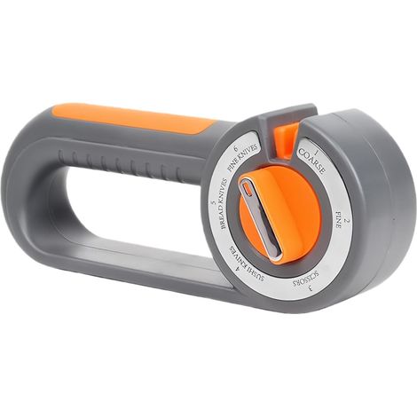 RHG Affûteur de couteaux - Affûteur ergonomique réglable pour ustensiles de cuisine et outils de jardin, design multifonctionnel et robuste