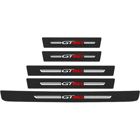 (5 pièces pour GTLINE) Autocollants de seuil de porte anti-rayures pour Peugeot KIA GTLine GT GTi 301 2008 307 107 207 3008 308 208 206 Stinger (1/3)