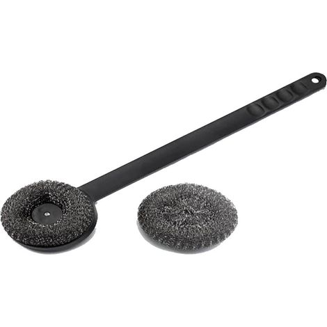spazzola pulizia barbecue ompagrill "sp950" in acciaio 45 cm