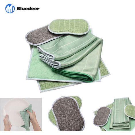 Gants de Lavage Microfibre de Nettoyage Auto Séchage Rapide sans Rayures pour Voiture 2 pcs (1/5)