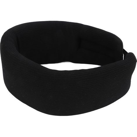 Collier cervical médical en mousse avec réglage pour douleurs au cou et maintien vertébral - Noir (1/5)