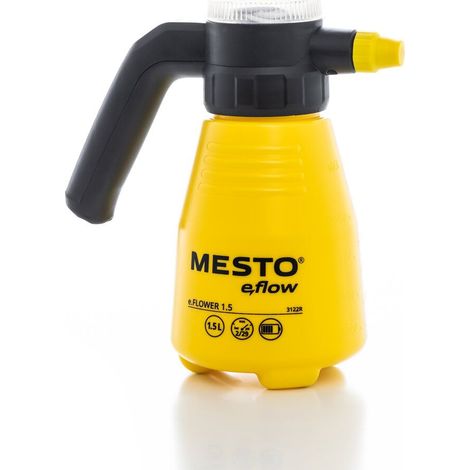 MESTO e.FLOWER 1.5 Akku-Drucksprüher, 1,5 l Füllinhalt, Akkupumpe bis zu 2 bar